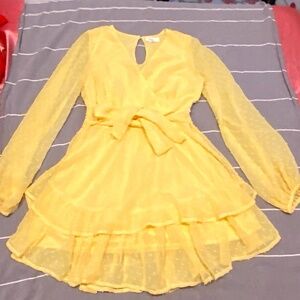 Japra Yellow Dress 🌼 Size S